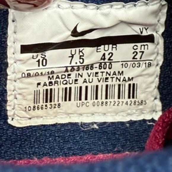 Nike True Berry Size‎ 10 SWOOSH - Picture 8 of 9